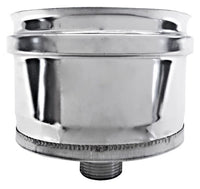 Tappo raccogli condensa canna fumaria DN  100 tubo acciaio inox 316