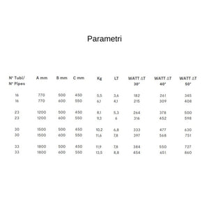 Termoarredo bagno scaldasalviette acciaio radiatore calorifero termosifone nero opaco *** misure h1200xl600xi550 23 t...