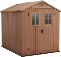 Casetta da Giardino Darwin 6x8, Marrone, 190 X 244 X 221 h