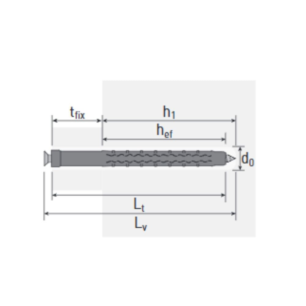 Tassello KSA08100 espansione a nodo Ø8X100 vite torx Made in Italy