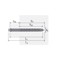 Tassello KSA08100 espansione a nodo Ø8X100 vite torx Made in Italy