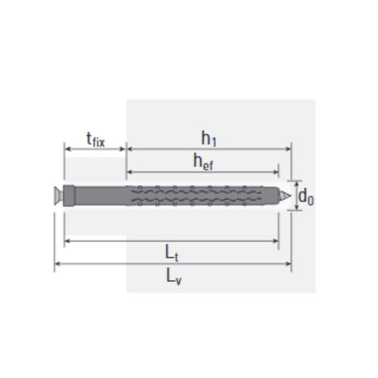 Tassello KSA08100 espansione a nodo Ø8X100 vite torx Made in Italy