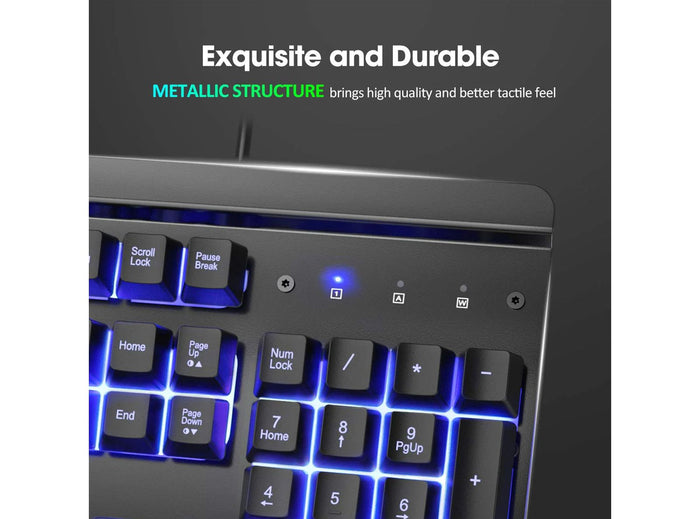 Tastiera Gaming Keyboard Layout Italiano USB per PC PS4 Laptop Retroilluminazione LED RGB