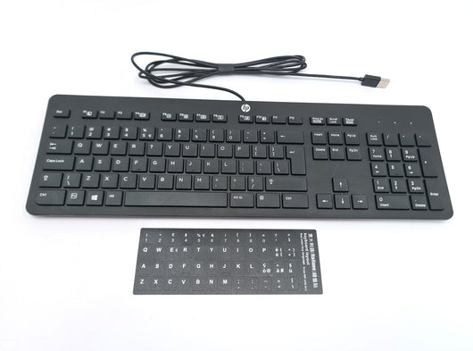 Tastiera HP KBAR211 Cablata USB Layout inglese Fornita di Labels ITALIANI con Tastierino Numerico Nuova Priva di Confezione Originale Lievi Segni da Trasporto