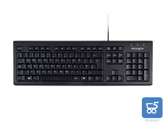 Tastiera PC Italiana Kensington con Tastierino Numerico Resistente all'Acqua con Cavo USB
