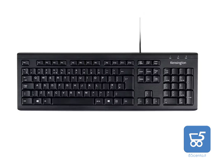 Tastiera PC Italiana Kensington con Tastierino Numerico Resistente all'Acqua con Cavo USB