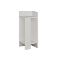 Tavolino comodino di design Elos colore bianco 27x25x60h destro