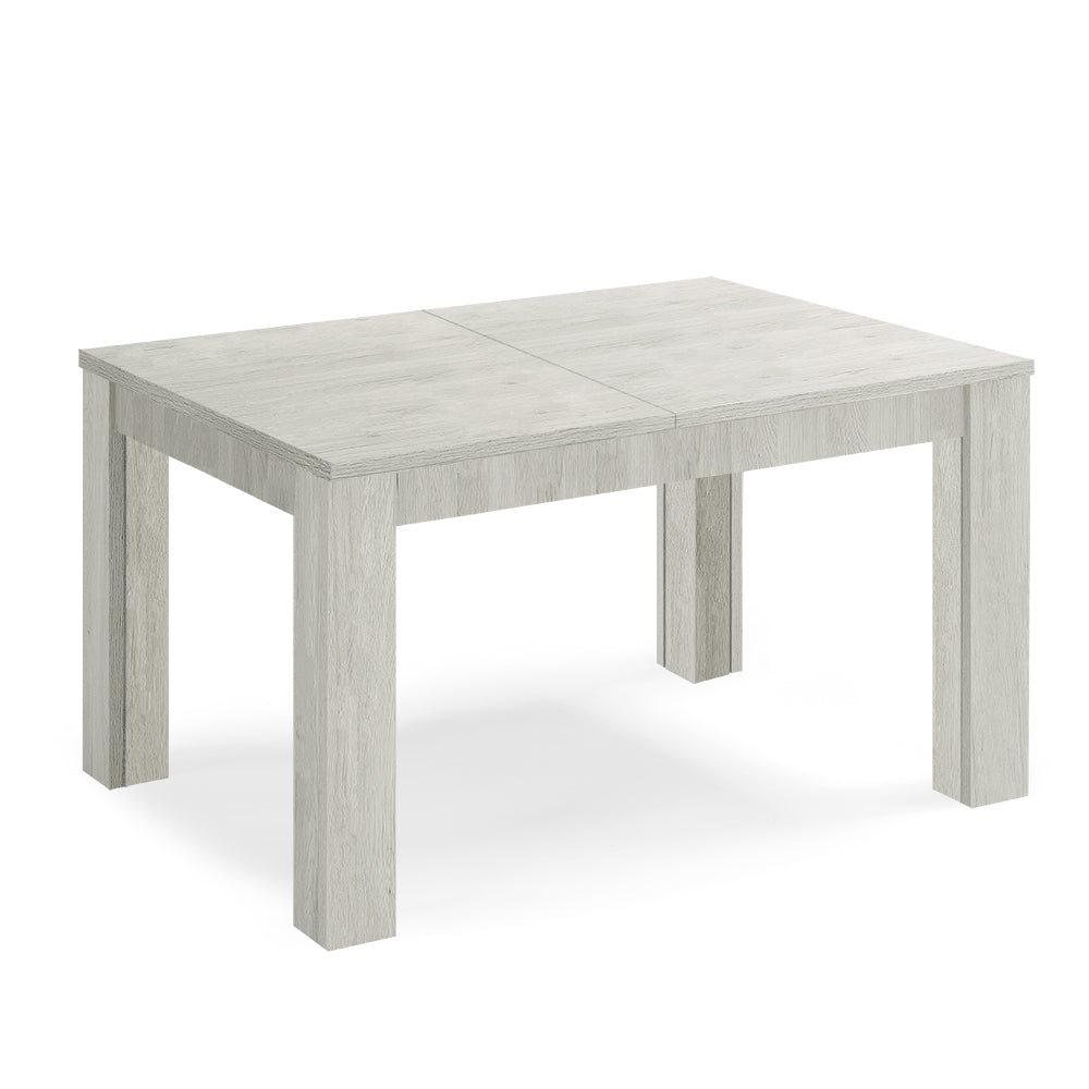 Tavolo allungabile da pranzo 130x90 fino a 250 cm Olmo Gesso modello BRIO MADE IN ITALY design moderno ideale per cucina, soggiorno e sala da pranzo