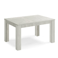 Tavolo allungabile da pranzo 130x90 fino a 250 cm Olmo Gesso modello BRIO MADE IN ITALY design moderno ideale per cucina, soggiorno e sala da pranzo