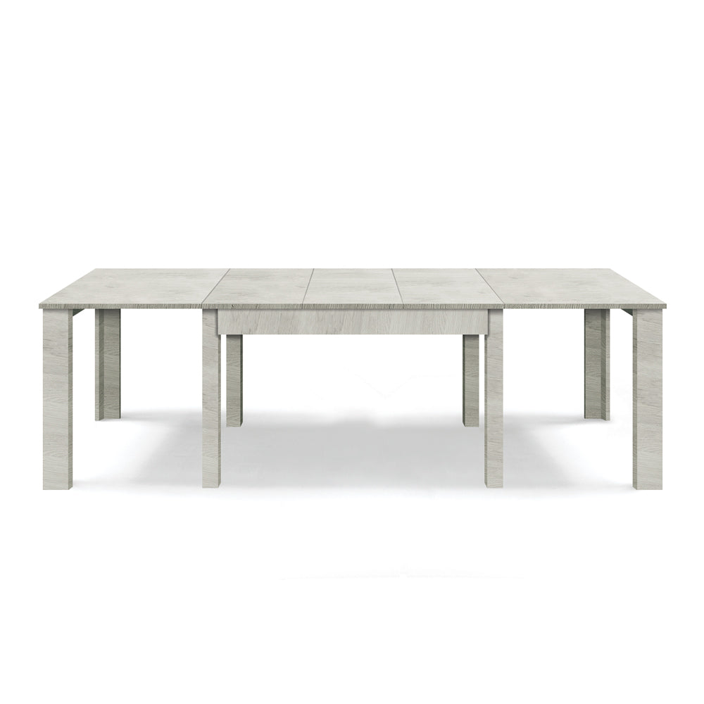 Tavolo allungabile da pranzo 130x90 fino a 250 cm Olmo Gesso modello BRIO MADE IN ITALY design moderno ideale per cucina, soggiorno e sala da pranzo