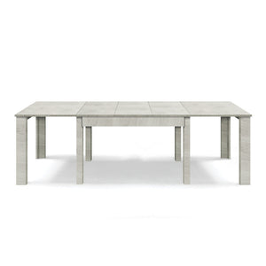 Tavolo allungabile da pranzo 130x90 fino a 250 cm Olmo Gesso modello BRIO MADE IN ITALY design moderno ideale per cucina, soggiorno e sala da pranzo