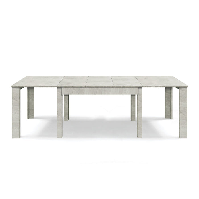 Tavolo allungabile da pranzo 130x90 fino a 250 cm Olmo Gesso modello BRIO MADE IN ITALY design moderno ideale per cucina, soggiorno e sala da pranzo