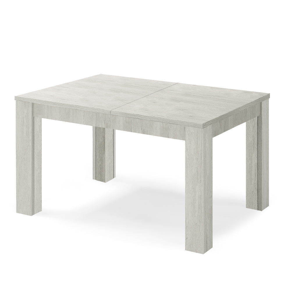 Tavolo allungabile da pranzo 130x90 fino a 250 cm Olmo Gesso modello BRIO MADE IN ITALY design moderno ideale per cucina, soggiorno e sala da pranzo