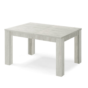 Tavolo allungabile da pranzo 130x90 fino a 250 cm Olmo Gesso modello BRIO MADE IN ITALY design moderno ideale per cucina, soggiorno e sala da pranzo