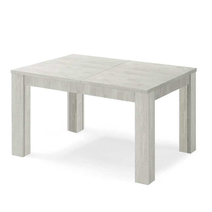 Tavolo allungabile da pranzo 130x90 fino a 250 cm Olmo Gesso modello BRIO MADE IN ITALY design moderno ideale per cucina, soggiorno e sala da pranzo