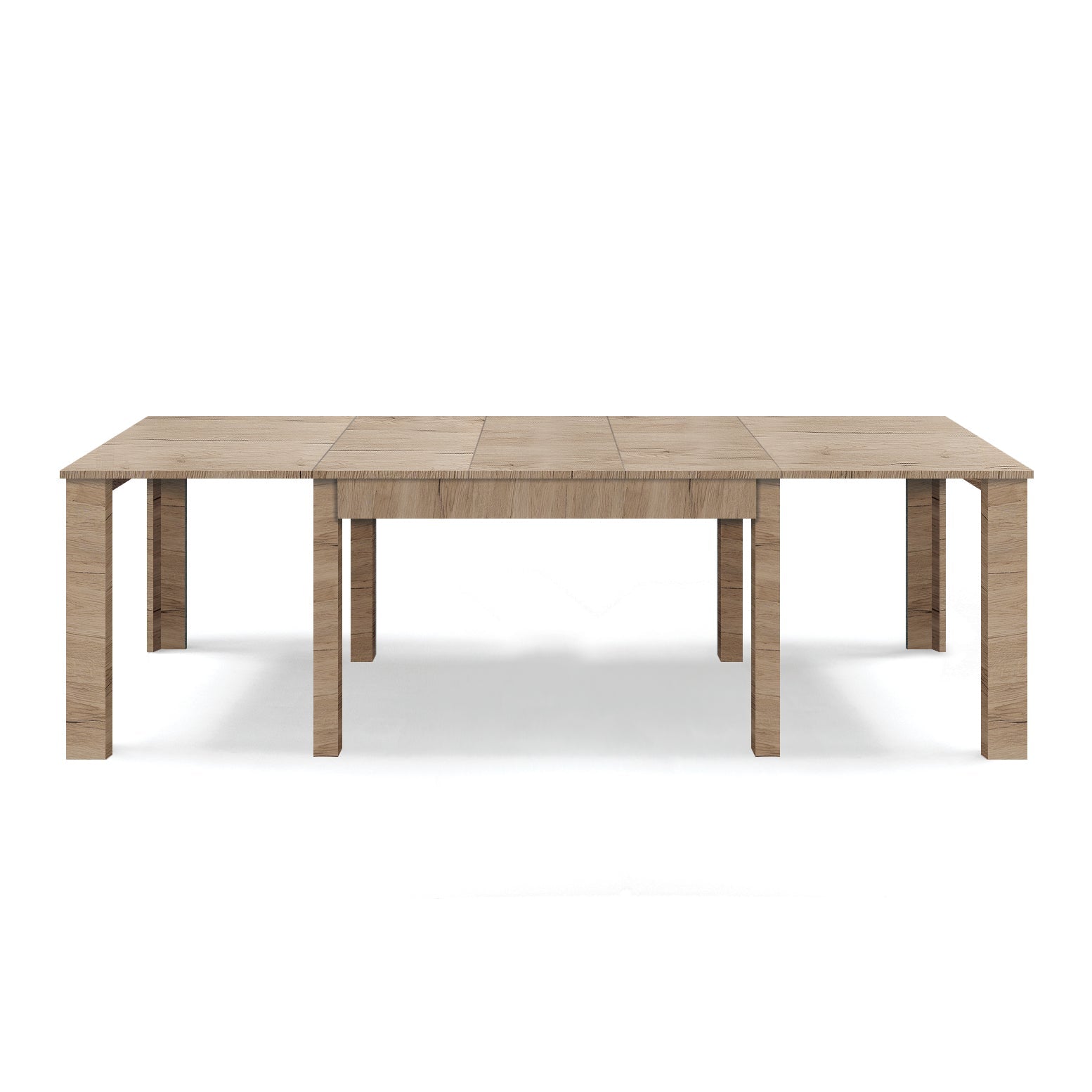 Tavolo allungabile da pranzo 130x90 fino a 250 cm Rovere Derbymodello BRIO MADE IN ITALY design moderno ideale per cucina, soggiorno e sala da pranzo