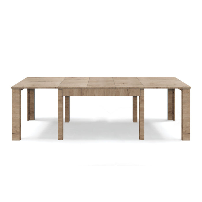 Tavolo allungabile da pranzo 130x90 fino a 250 cm Rovere Derbymodello BRIO MADE IN ITALY design moderno ideale per cucina, soggiorno e sala da pranzo