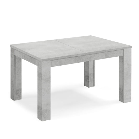 Tavolo allungabile da pranzo 160x90 fino a 320 cm Cemento modello BRIO MADE IN ITALY design moderno ideale per cucina, soggiorno e sala da pranzo