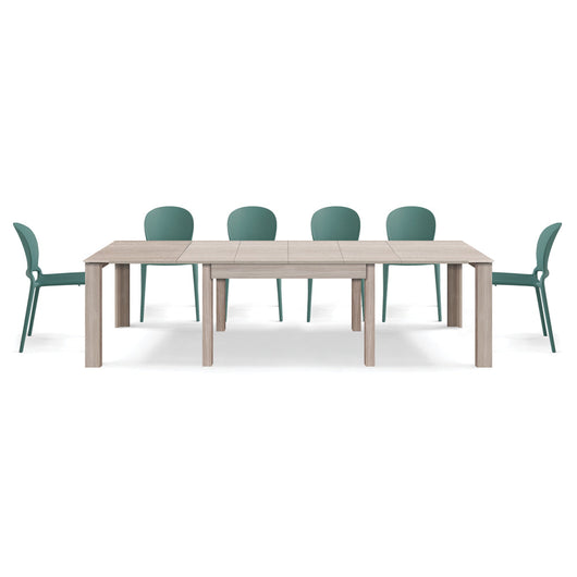Tavolo allungabile da pranzo 160x90 fino a 320 cm Olmo modello BRIO MADE IN ITALY design moderno ideale per cucina, soggiorno e sala da pranzo