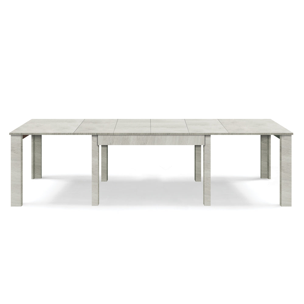 Tavolo allungabile da pranzo 160x90 fino a 320 cm Olmo Gesso modello BRIO MADE IN ITALY design moderno ideale per cucina, soggiorno e sala da pranzo