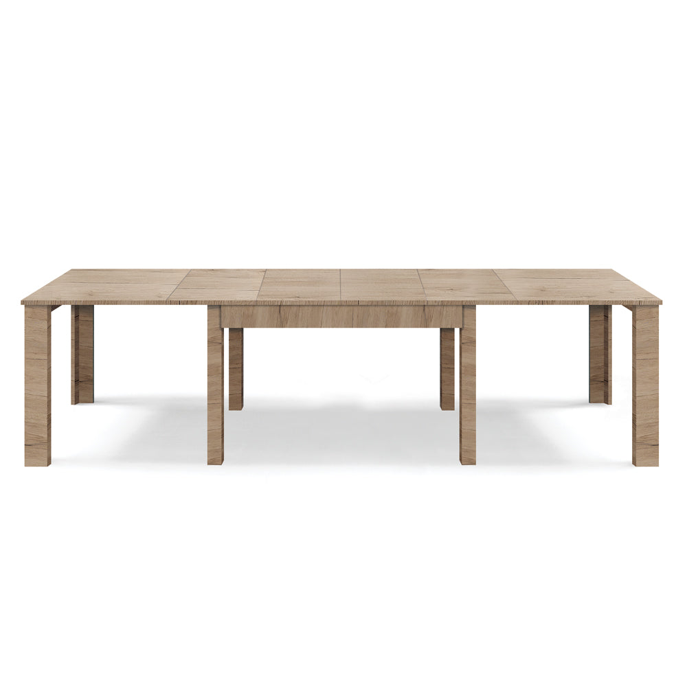 Tavolo allungabile da pranzo 160x90 fino a 320 cm Rovere Derby modello BRIO MADE IN ITALY design moderno ideale per cucina, soggiorno e sala da pranzo