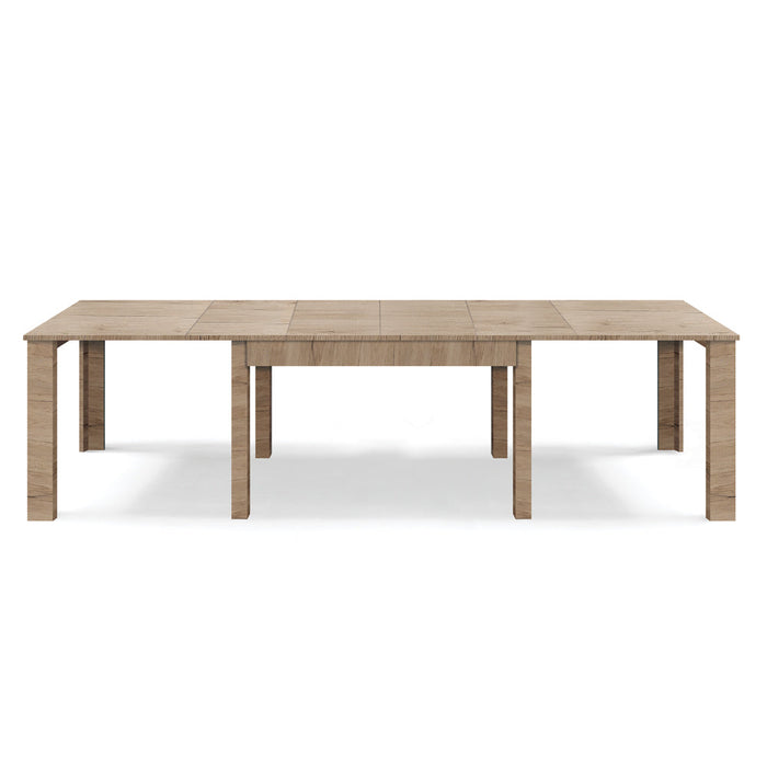 Tavolo allungabile da pranzo 160x90 fino a 320 cm Rovere Derby modello BRIO MADE IN ITALY design moderno ideale per cucina, soggiorno e sala da pranzo