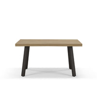 Tavolo allungabile da pranzo145x85 modello MIRO’ fino a 195 CM per sala da pranzo, cucina e soggiorno, design moderno con top in melaminico, colore Noce