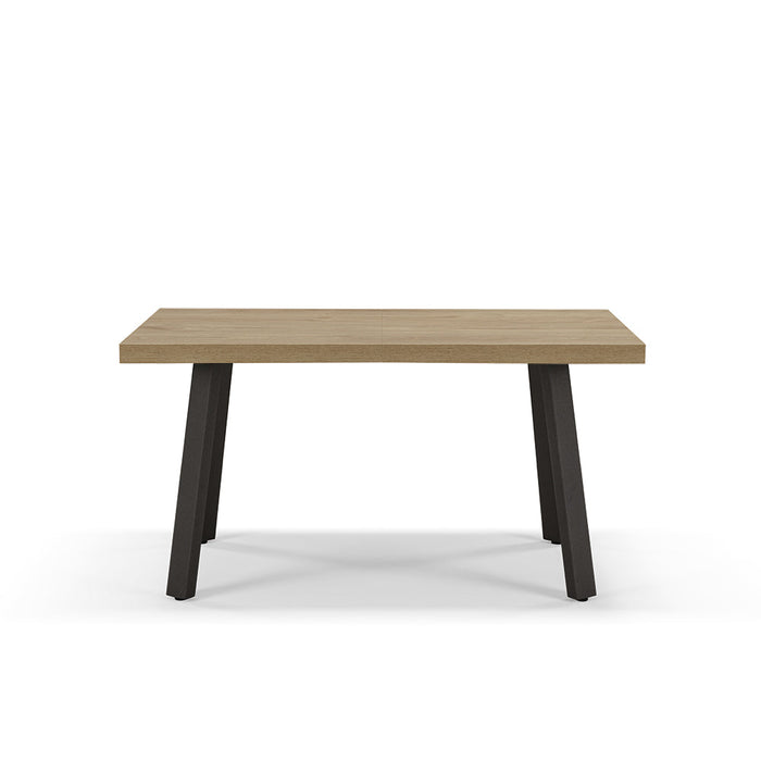 Tavolo allungabile da pranzo145x85 modello MIRO’ fino a 195 CM per sala da pranzo, cucina e soggiorno, design moderno con top in melaminico, colore Noce