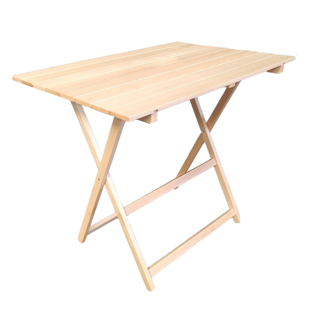 Tavolo pieghevole in legno 60x80cm casa, giardino, salva spazio, Tomaino