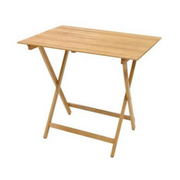 Tavolo pieghevole in legno 60×90cm uso interno ed esterno, salvaspazio Tomaino