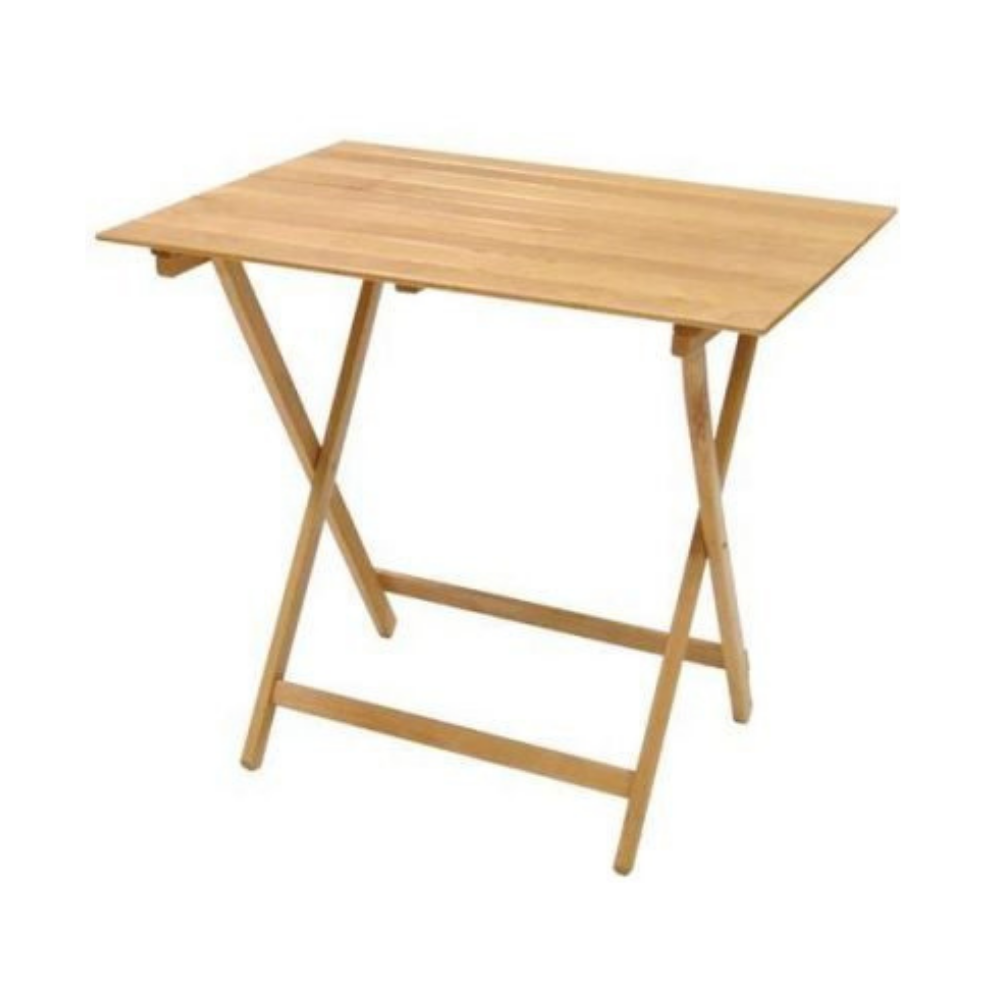 Tavolo pieghevole in legno 60×90cm uso interno ed esterno, salvaspazio Tomaino