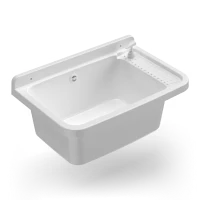 MONGARDI Lavandino pilozzo a muro con dipenser - da esterno 60x40x25