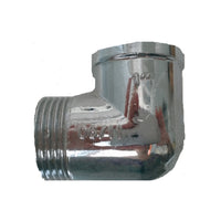 Raccorderia raccordo a gomito 90 gradi ottone giallo cromato m f alta qualità *** misura giallo 1/2'f x 1/2'f, confe...