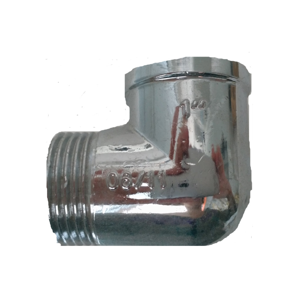 Raccorderia raccordo a gomito 90 gradi ottone giallo cromato m f alta qualità *** misura giallo 1/2'f x 1/2'f, confe...