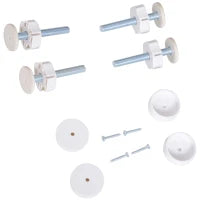 Cancellino per Cani di Sicurezza Estensibile da 76-107cm Montaggio a Pressione, Metallo e Plastica, Bianco