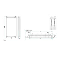 Scolapiatti Colapiatti In Acciaio Inox Compelto Di Staffe Di Montaggio Telaio E Vaschetta In Acciaio Inox Per Pensili Da 60Cm Lunghezza 56Cm