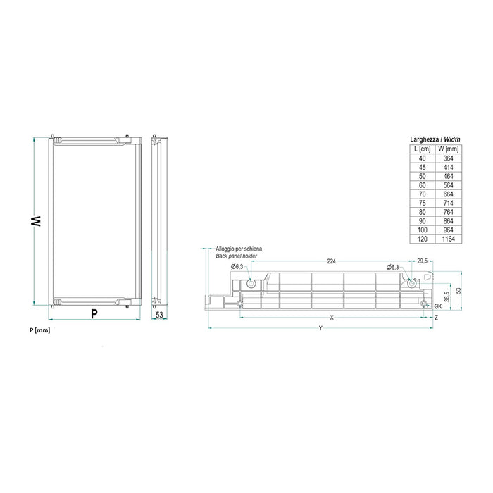 Scolapiatti Colapiatti In Acciaio Inox Compelto Di Staffe Di Montaggio Telaio E Vaschetta In Acciaio Inox Per Pensili Da 60Cm Lunghezza 56Cm