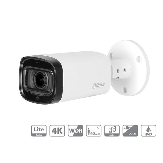 Telecamera Analogica Bullet 4K 8MP Ottica Varifocale 2.7-13.5mm Motorizzata IP67 12V DAHUA DH-HAC-HFW1801R-Z-IRE6