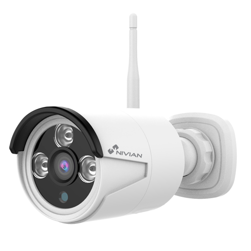 Telecamera Bullet WiFi Nivian Compatibile NV-KIT830W-4CAM 3 Mpx
