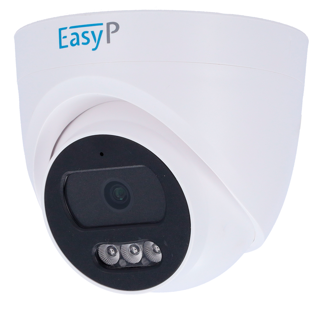 Telecamera Dome Turret IP 2MP POE EASY-P 2 Mpx Microfono Audio