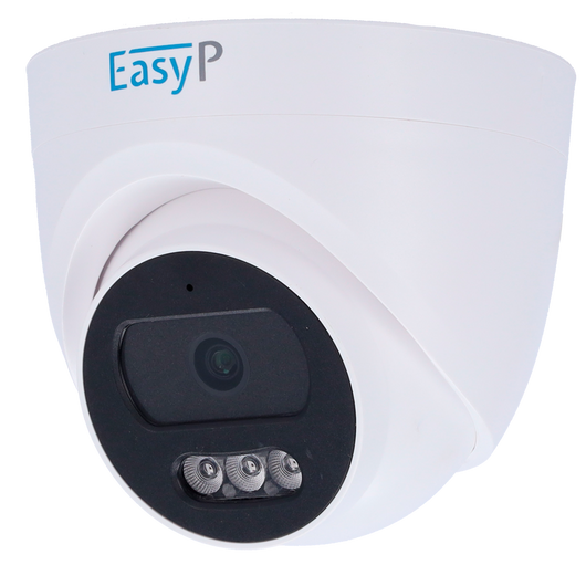 Telecamera Dome Turret IP 2MP POE EASY-P 2 Mpx Microfono Audio
