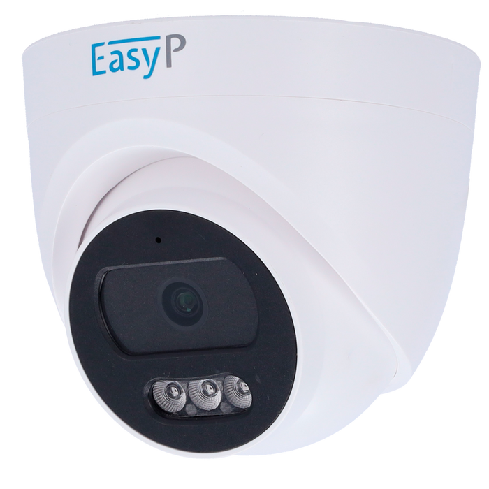 Telecamera Dome Turret IP 2MP POE EASY-P 2 Mpx Microfono Audio
