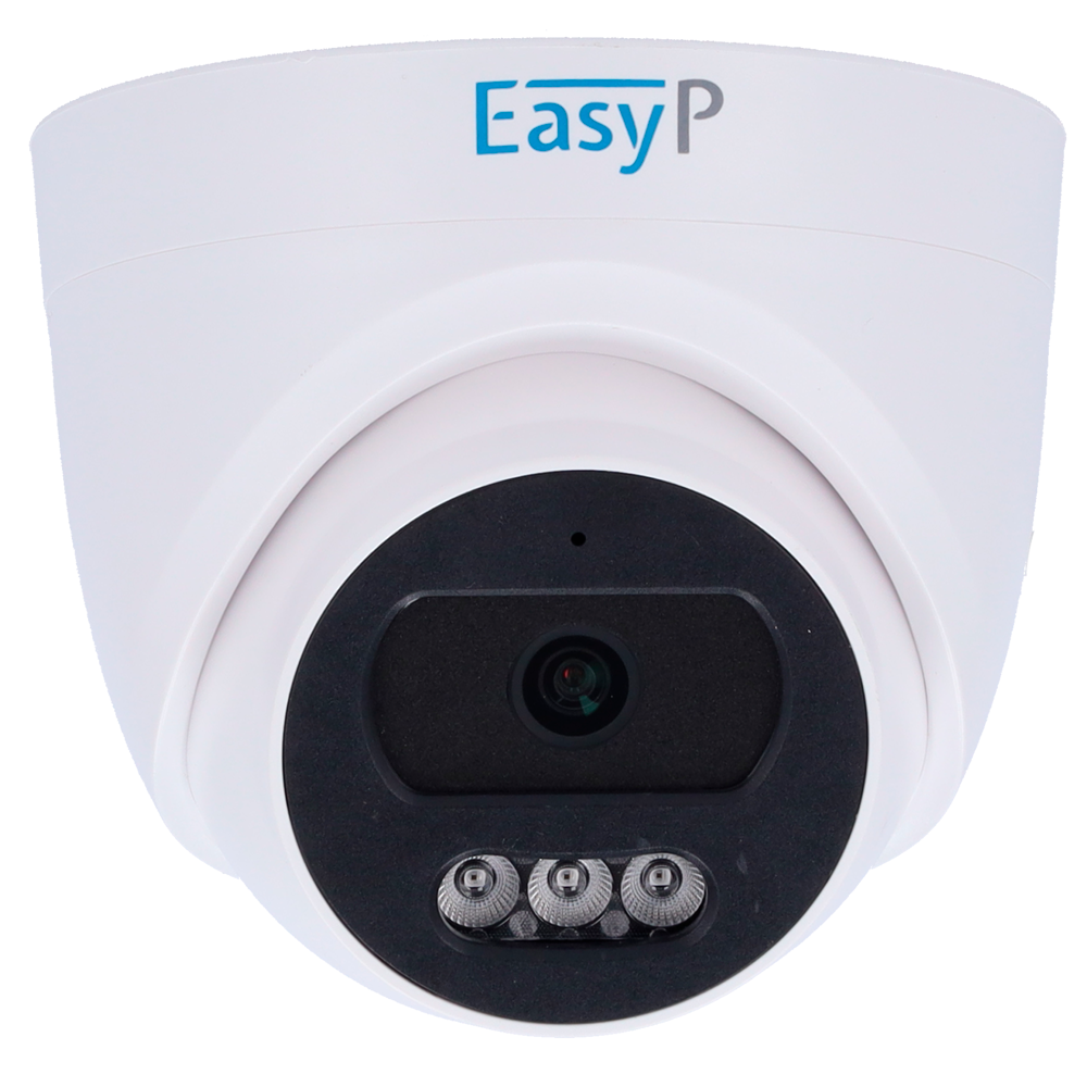 Telecamera Dome Turret IP 2MP POE EASY-P 2 Mpx Microfono Audio