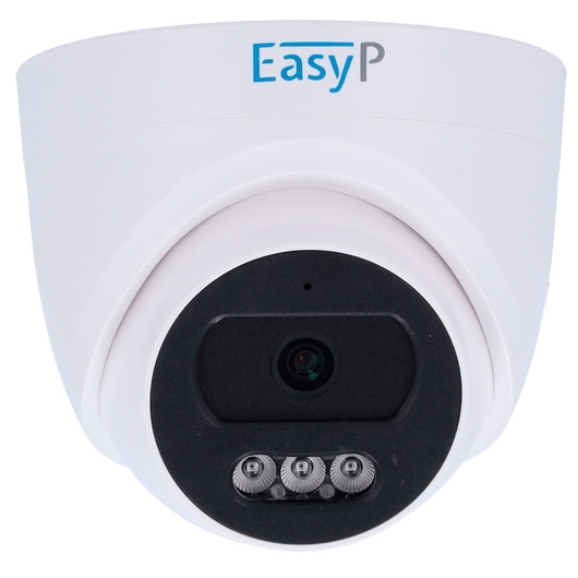 Telecamera Dome Turret IP 2MP POE EASY-P 2 Mpx Microfono Audio