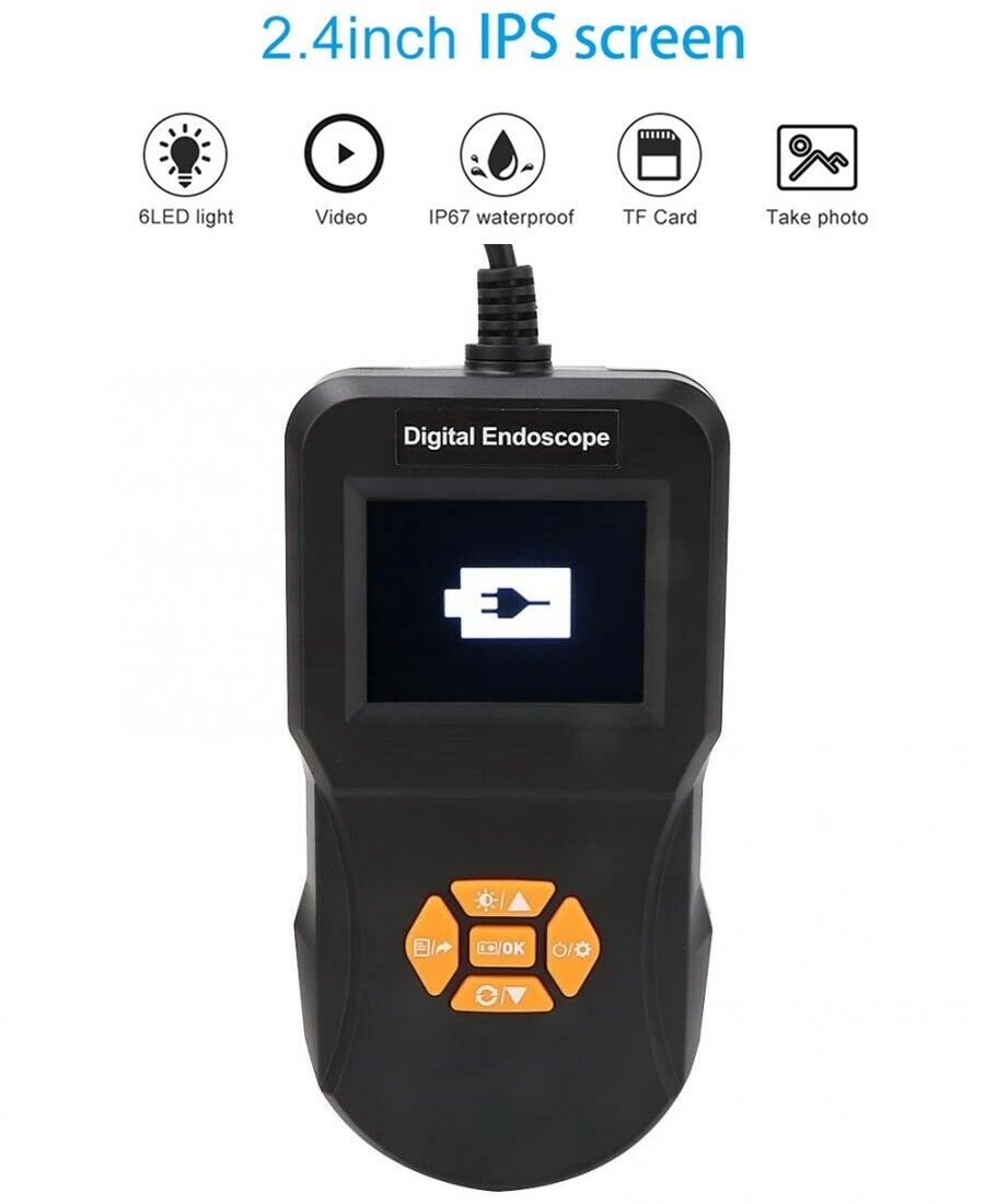 Telecamera endoscopica con monitor lcd 6 Led sonda 5M foto video SD 90358