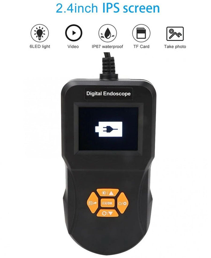 Telecamera endoscopica con monitor lcd 6 Led sonda 5M foto video SD 90358