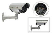 Telecamera finta Bullet CCTV con led lampeggiante videosorveglianza