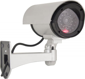 Telecamera finta Bullet CCTV con led lampeggiante videosorveglianza