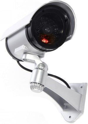 Telecamera finta Bullet CCTV con led lampeggiante videosorveglianza