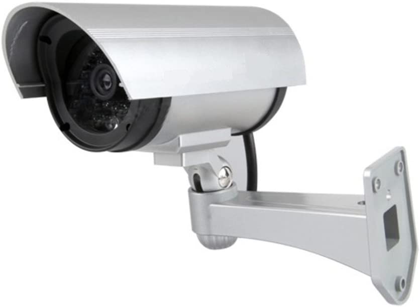 Telecamera finta Bullet CCTV con led lampeggiante videosorveglianza